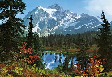 Poster para pared - Mountain morning Enmarcado de laminas