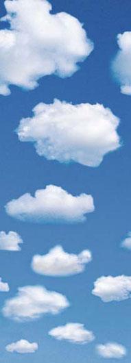 Poster para pared - White clouds