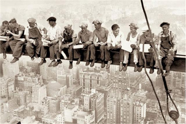 Eating above manhattan