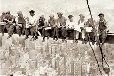Poster - Eating above manhattan Enmarcado de laminas