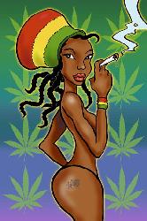 Poster - Rasta girl Enmarcado de cuadros