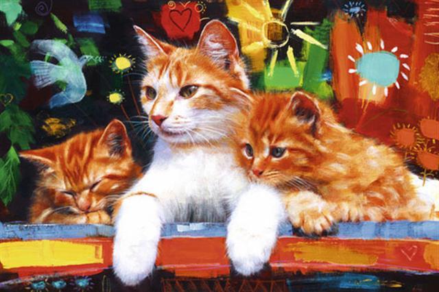 Poster - Happy cats