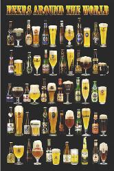 Poster - Beers around the world Enmarcado de cuadros