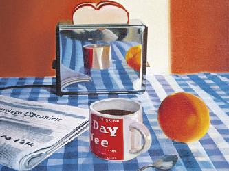 Lamina - Reading The Chronicle Enmarcado de cuadros