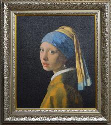 CUADRO LA JOVEN DE LA PERLA VERMEER Enmarcado de laminas