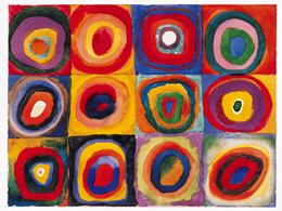 Lamina - Farbstudie , Quadrate Enmarcado de laminas