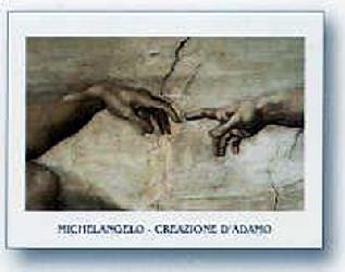 Lamina - Creacion de Adan (detalle) Enmarcado de laminas