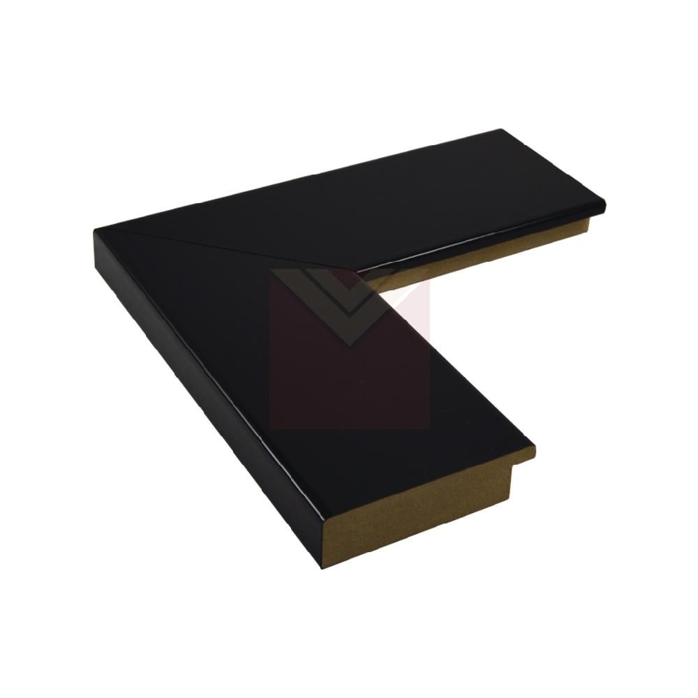 chata 7,5cm negra brillante                 