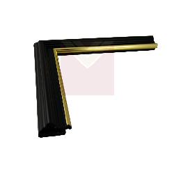 italiana  3 cm negra con filete dorado Enmarcado de laminas