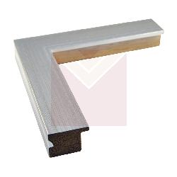 CHATA L 40X30 PLATA-BLANCO                Enmarcado de cuadros