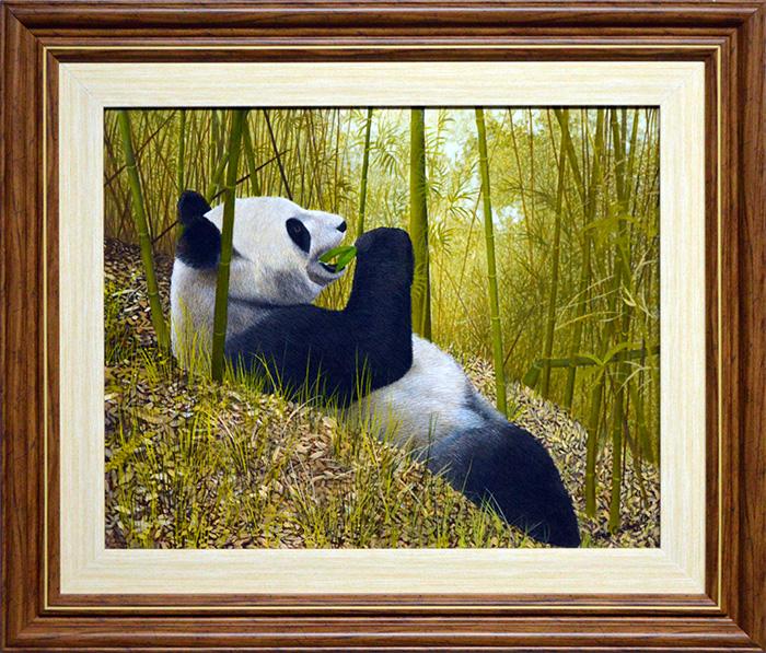 CUADRO PANDA PINTURA ORIGINAL