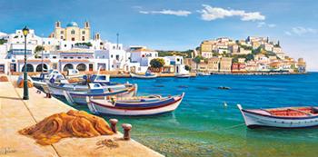 Lamina - Porticciolo mediterraneo  Marcos y Cuadros