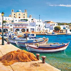 Lamina - Porticciolo mediterraneo  Enmarcado de cuadros