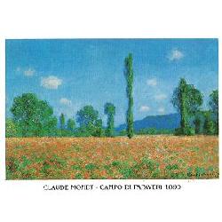 Lamina - Campo di Papaveri 1890 Marcos y Cuadros