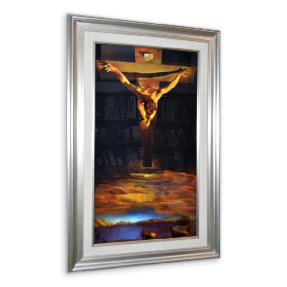 Enmarcado de escultura de Cristo