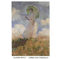 Lamina - Donna con Ombrello Marcos y Cuadros