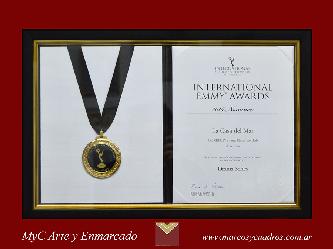 Enmarcado de Certificado con medalla Enmarcado de laminas