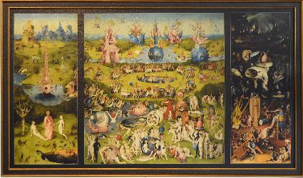 CUADRO EL JARDIN DE LAS DELICIAS BOSCH Enmarcado de laminas