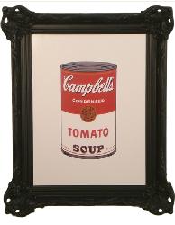 Cuadro Colored Campbells Soup Warhol Enmarcado de cuadros