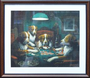 CUADRO PERROS JUGANDO POKER Enmarcado de laminas