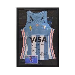 Enmarcado camiseta manga larga de Argentina Marcos y Cuadros