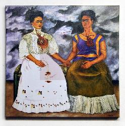 Canvas en bastidor Las dos Fridas Frifa Kahlo Marcos y Cuadros
