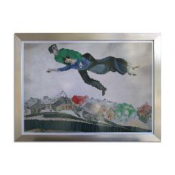 Cuadro Sobrevolando la ciudad, Marc Chagall Enmarcado de laminas