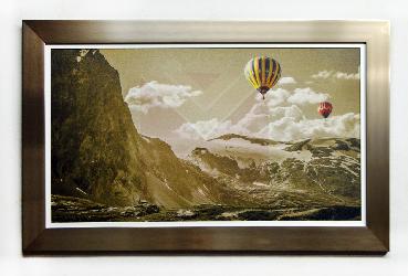 Cuadro Foto Paisaje con Globos Marcos y Cuadros
