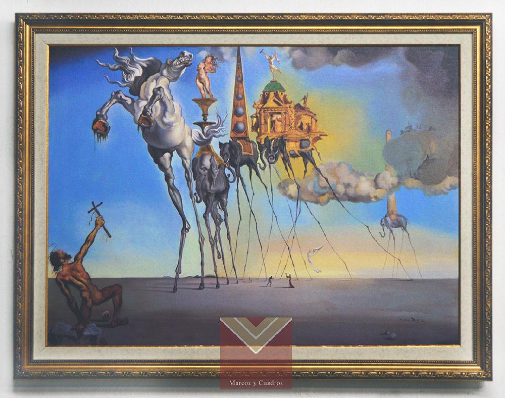 Cuadro La tentacion de San Antonio, Dali