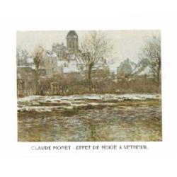 Lamina - Efet de neige a Vetheuil Enmarcado de cuadros