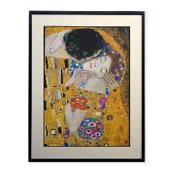 Cuadro El Beso (detalle rostros) Klimt Marcos y Cuadros
