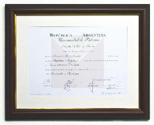 Enmarcado diploma Enmarcado de laminas