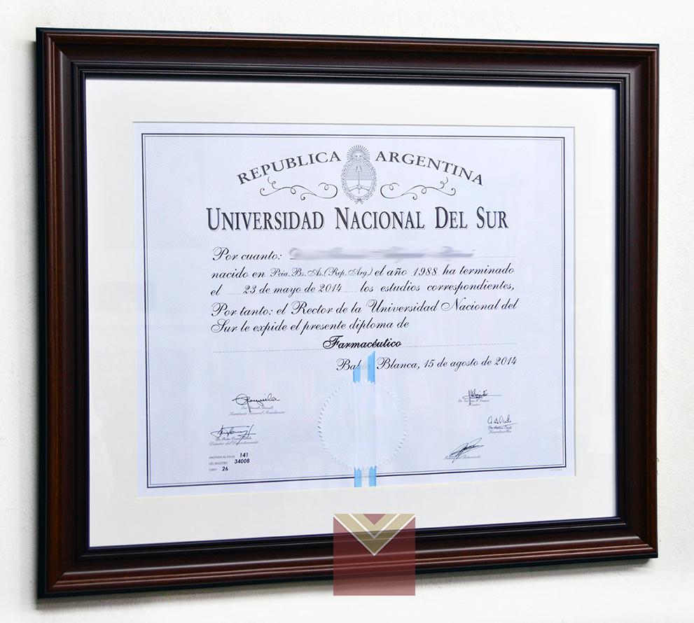 Enmarcado de laminas Taller de enmarcado 01) Diplomas