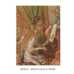 Lamina - Jeunes Filles Au Piano Enmarcado de laminas