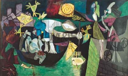 Lamina - Peche de nuit a Antibes Enmarcado de cuadros