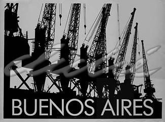 Lamina - Gruas Plata Enmarcado de cuadros