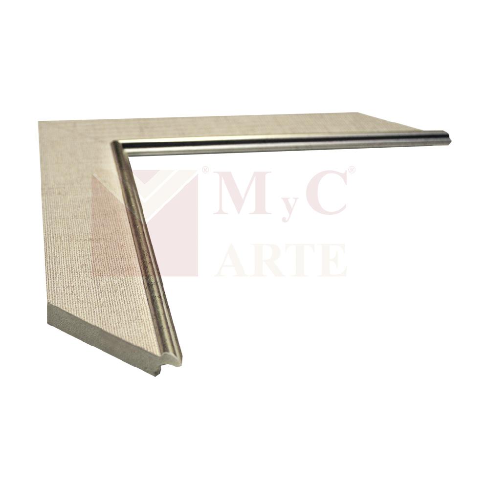Simil tela 45 mm con filete plata