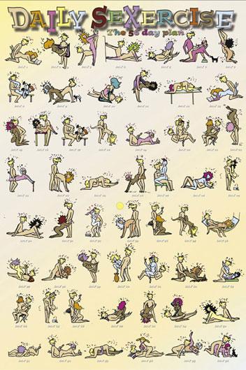 Poster - Daily sex exercise