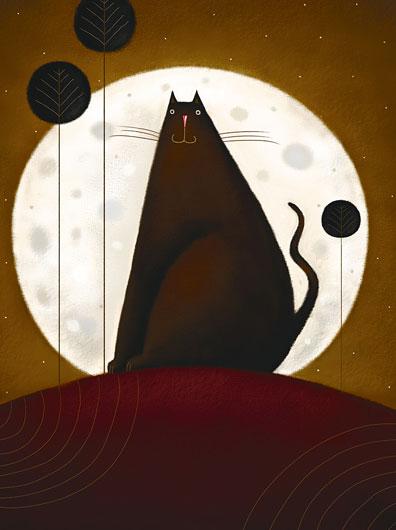 Lamina - Cat and the Moon I