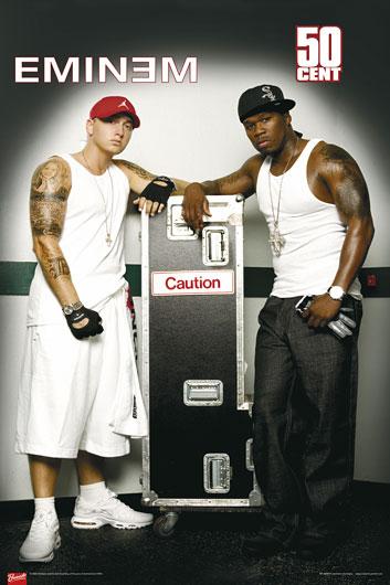 Poster - Eminem y 50 Cent - Caution 