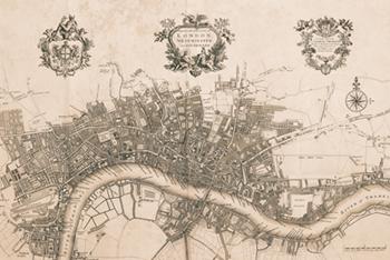 Plan of the city of London, 1720