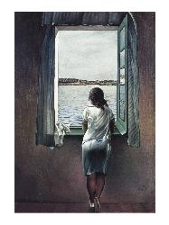 Salvador Dali, Muchacha en la ventana Enmarcado de cuadros