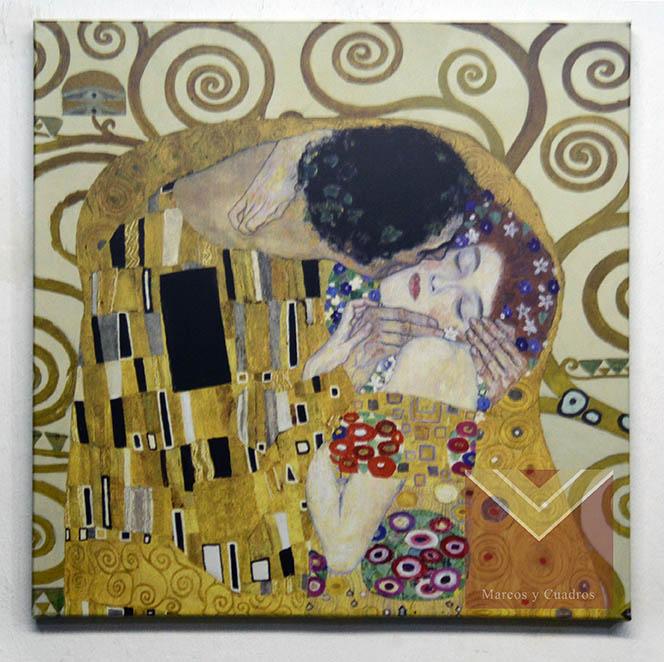 Cuadro Canvas en Bastidor El Beso (detalle) Klimt