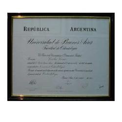 Enmarcado de diploma UBA Marcos y Cuadros