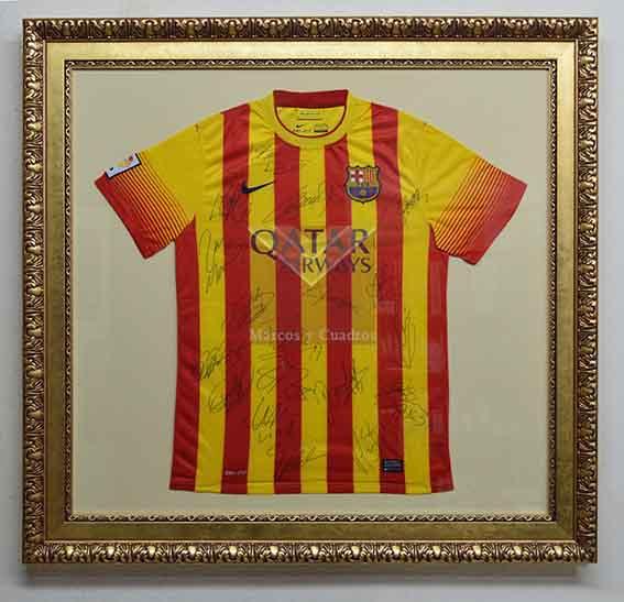 Enmarcado camiseta Barcelona