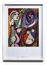 Cuadro Mujer frente al espejo Picasso Enmarcado de laminas